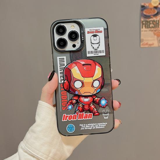 iPhone Uyumlu Iron Man Kabartmalı iPhone TPU Kılıf